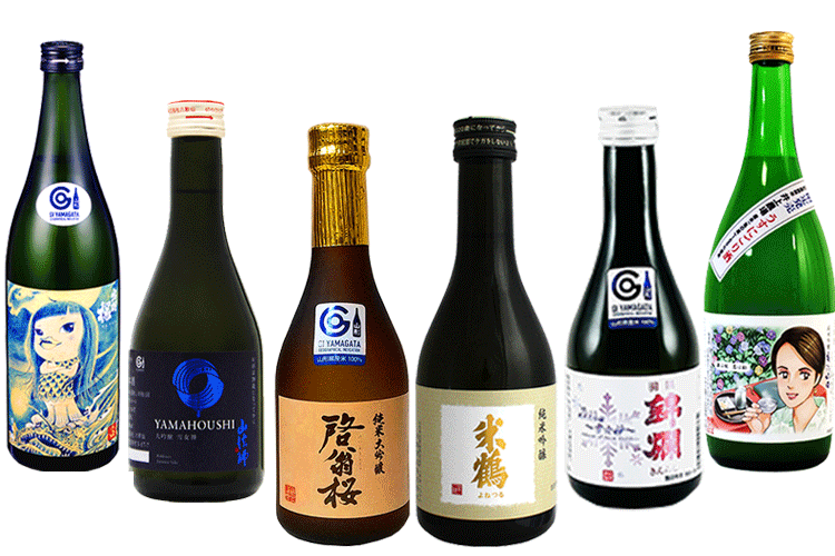 Experience sake flights GI Yamagata First Ginjo 6 bottles set Seek